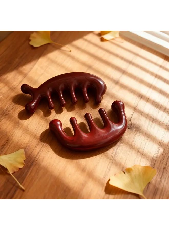 Five Finger Wooden Massage Comb Ergonomic Head Neck Massager For Muscle Relaxation - Image 4